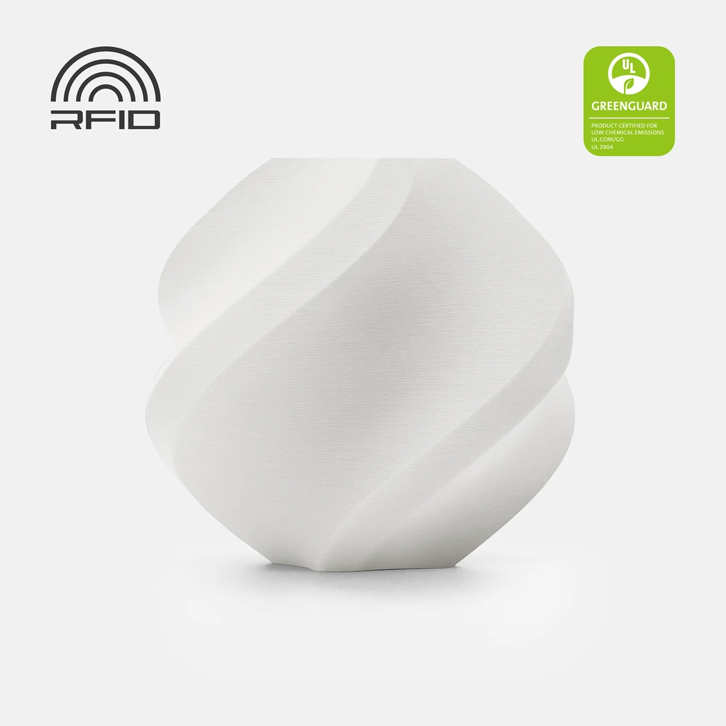 Bambu Lab PLA Matte (Filament with spool, Ivory White)
